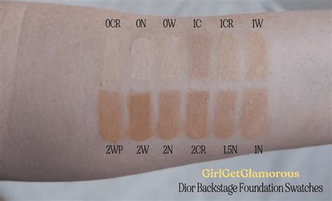 dior backstage foundation swatches 2n